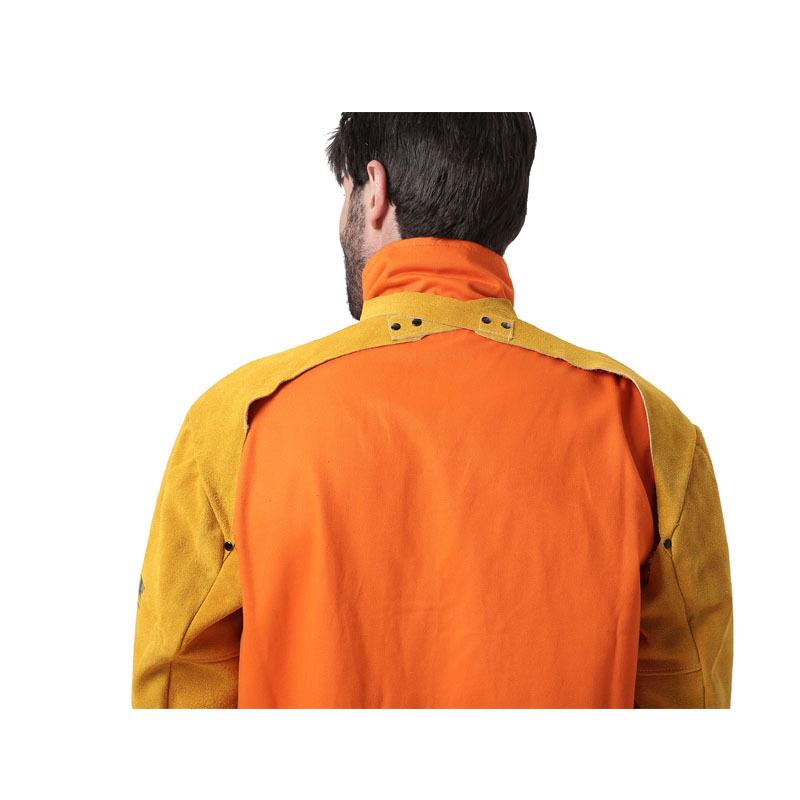 友盟AP-9107焊接套袖 可调节扣设计阻燃布材质电焊连臂皮手袖56cm