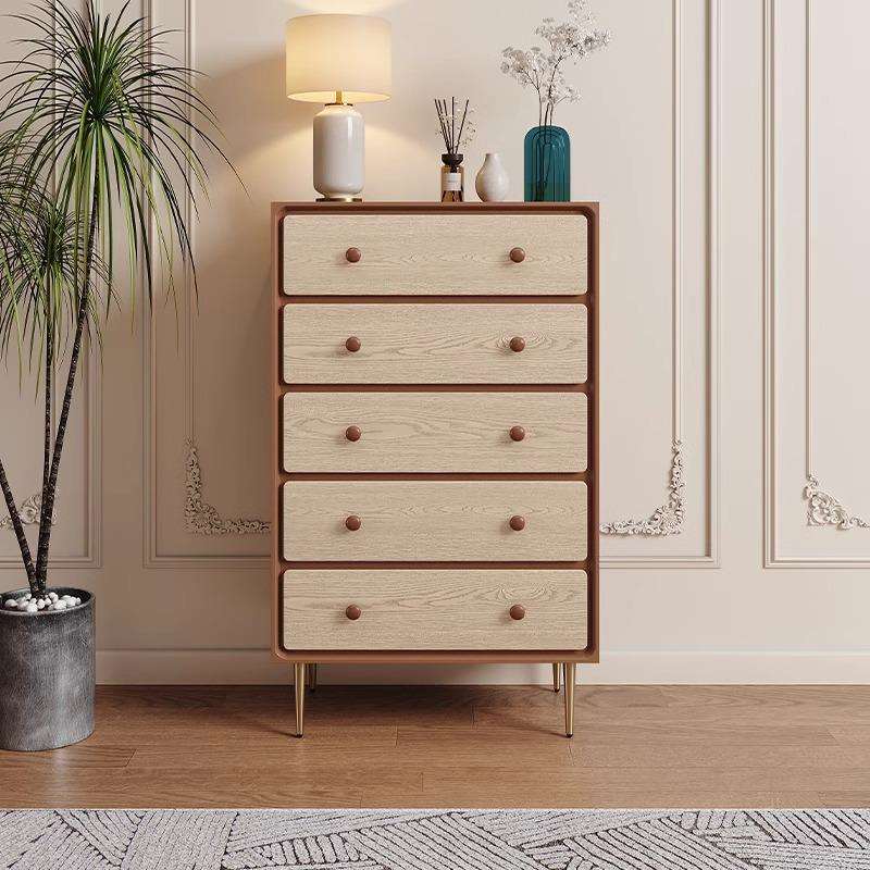 法式中古风复古实木五斗柜卧室储物收纳床尾立柜客厅靠墙装饰斗橱