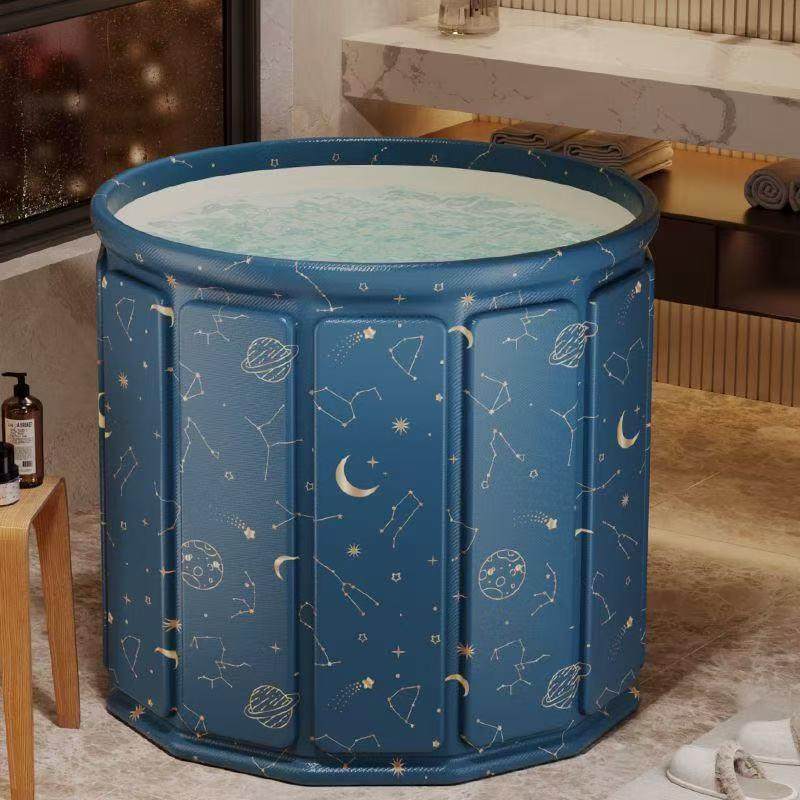 免安装折叠泡澡桶大人洗澡桶浴盆浴缸儿童沐浴家用全身超厚便携式