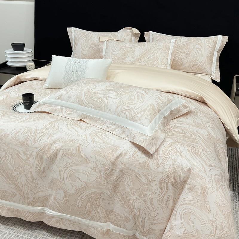 高端240支全棉长绒棉四件套A类母婴级纯棉床单被套贡缎床笠款套件