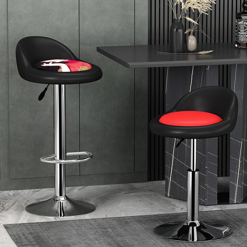 吧台椅现代简约酒吧椅收银前台升降靠背椅子家用高脚凳吧台高凳子