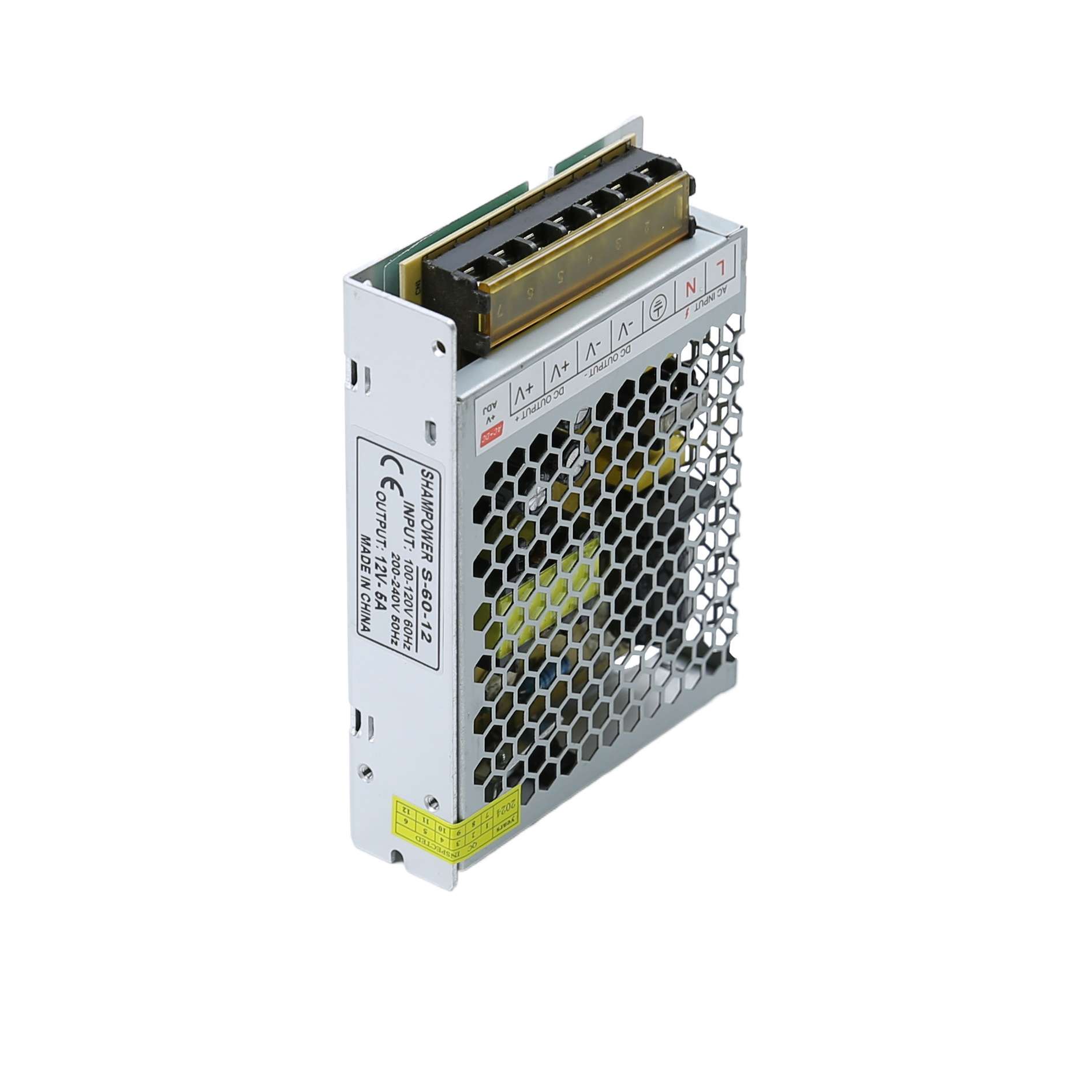 上普明硕LRS-60-12开关电源220转12V5A超薄直流LED电源变压器