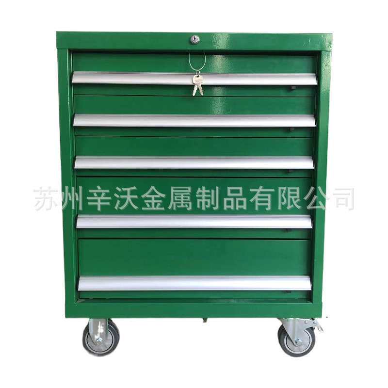 工业级多功能五抽工具车分隔式移动手推车4S汽修装配车车间周转车