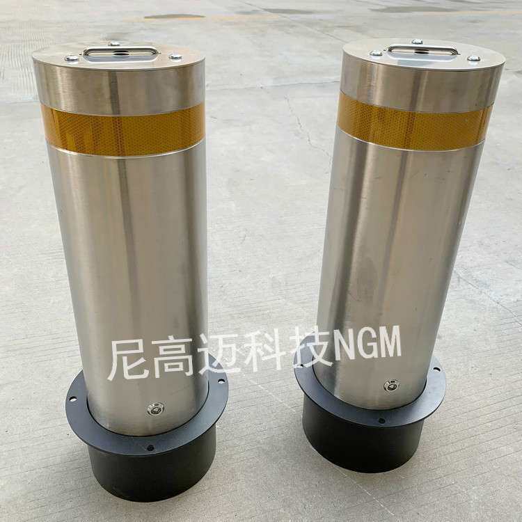 沈阳学校活动防撞柱移动路庄现货浅埋可拆卸不锈钢可锁止车挡路障