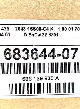 EQN437 2048 1SS08-C4 ID683646-03海德汉原装绝对式多圈编码器