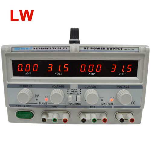 龙威TPR3020-2D双路直流稳压线性电源30V20A电镀电源稳压稳流电源