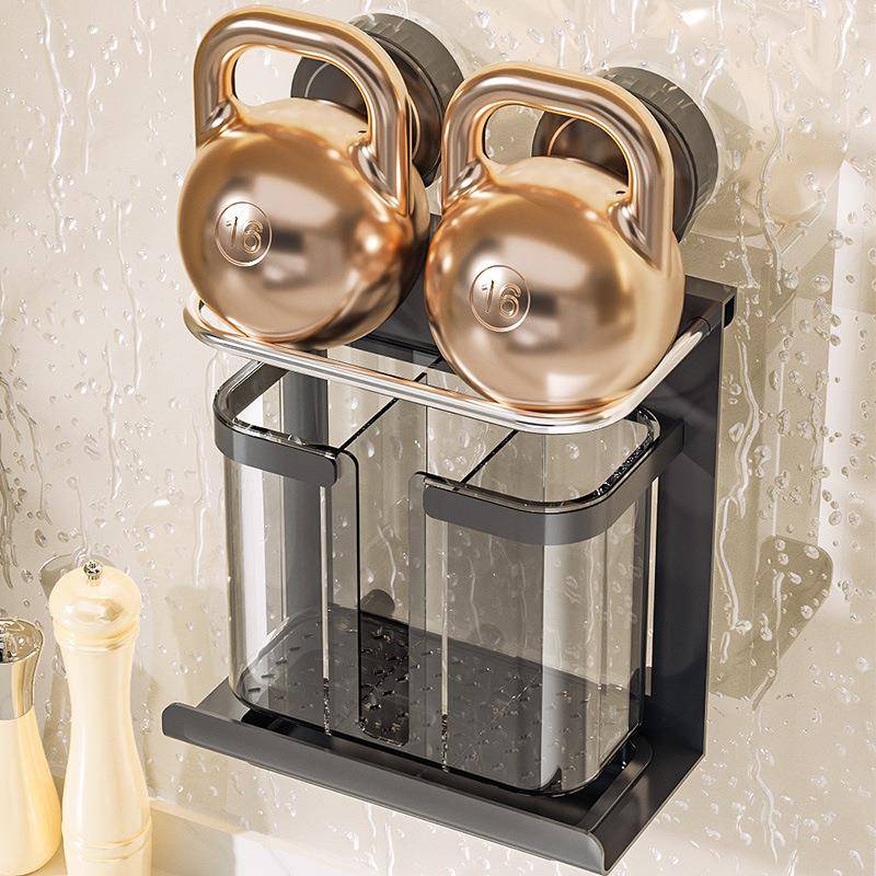 沥水筷笼吸盘筷子筒壁挂式勺子筷子收纳盒免打孔厨房家用新款筷桶