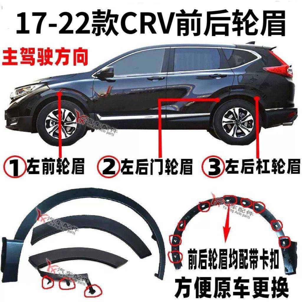 适用17 18 19 20 21 22款CRV前后轮眉叶子板轮眉车轮装饰板防鲲铭