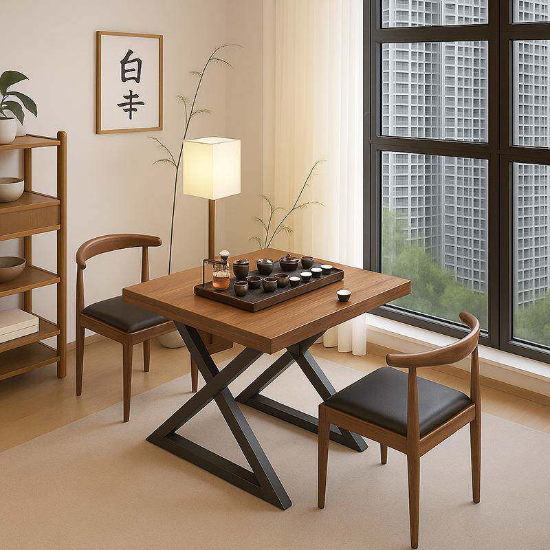 新中式阳台茶桌小户型家用客厅茶几2025新款办公室泡茶桌小型茶台