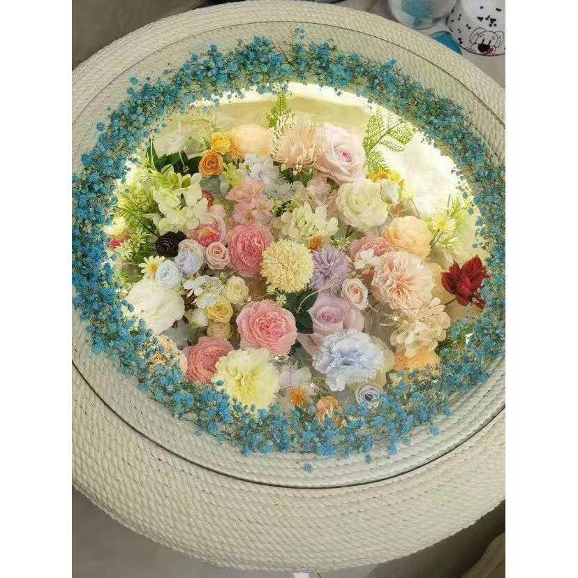 花海轮胎茶几成品轮胎改造桌子成品收到直接用
