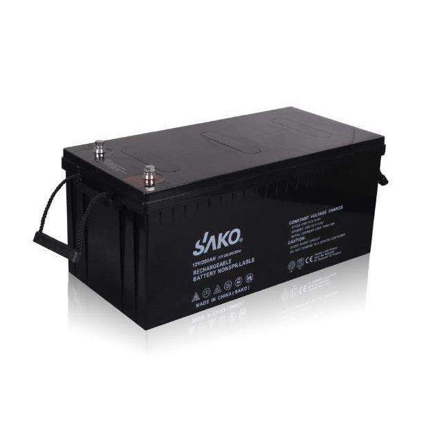 SAKO三科蓄电池 太阳能家庭储能发电系统12v铅酸蓄电池组