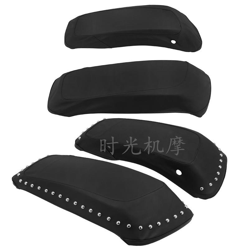 哈雷滑翔 路王 改装边箱盖装饰罩PU皮革边箱盖保护罩14-23年 - 封面