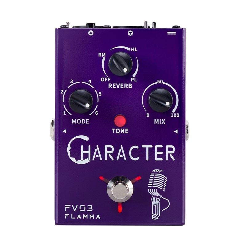 FLAMMA人声变声效果器混响吉他单块效果器外接话筒串联节拍器FV03