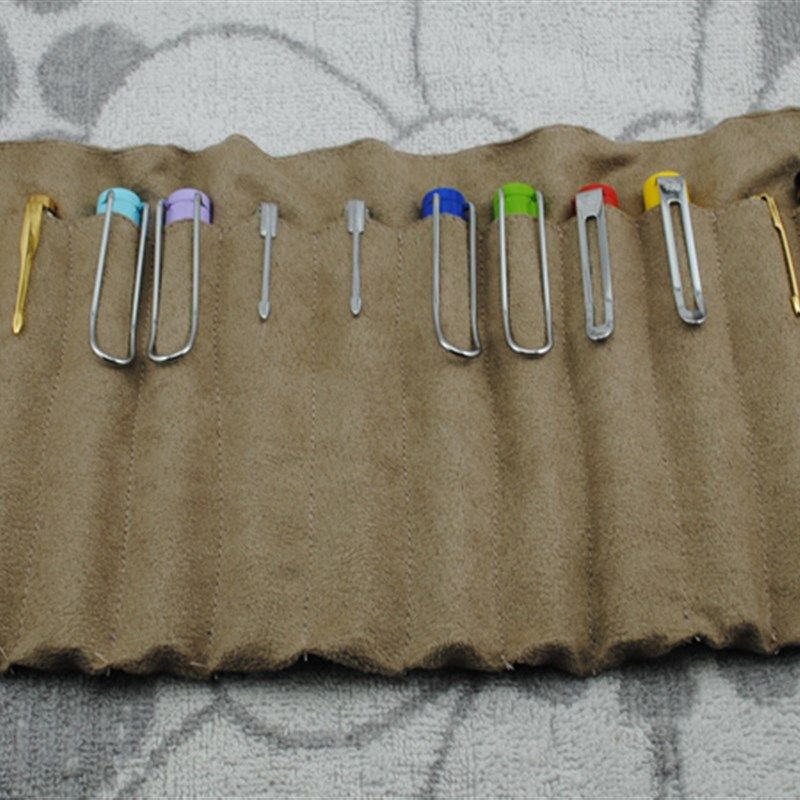 12支装绒布/9支装彩布绒布x带捆绳 笔袋笔帘 手工制作(不含钢笔)