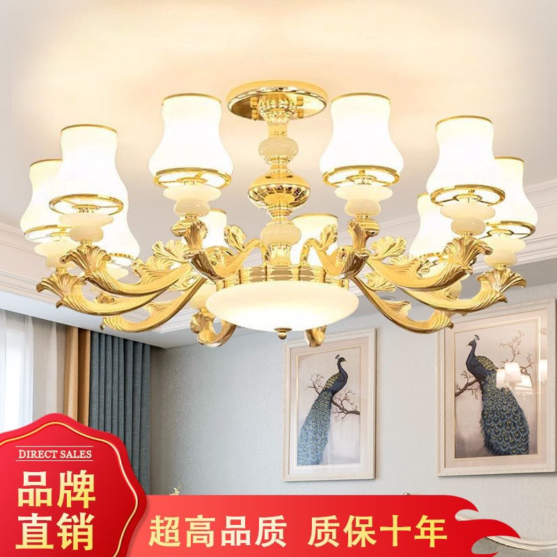 2023年新款客厅吊灯r客厅灯简欧吊灯欧式大气餐厅水晶卧室吸顶吊