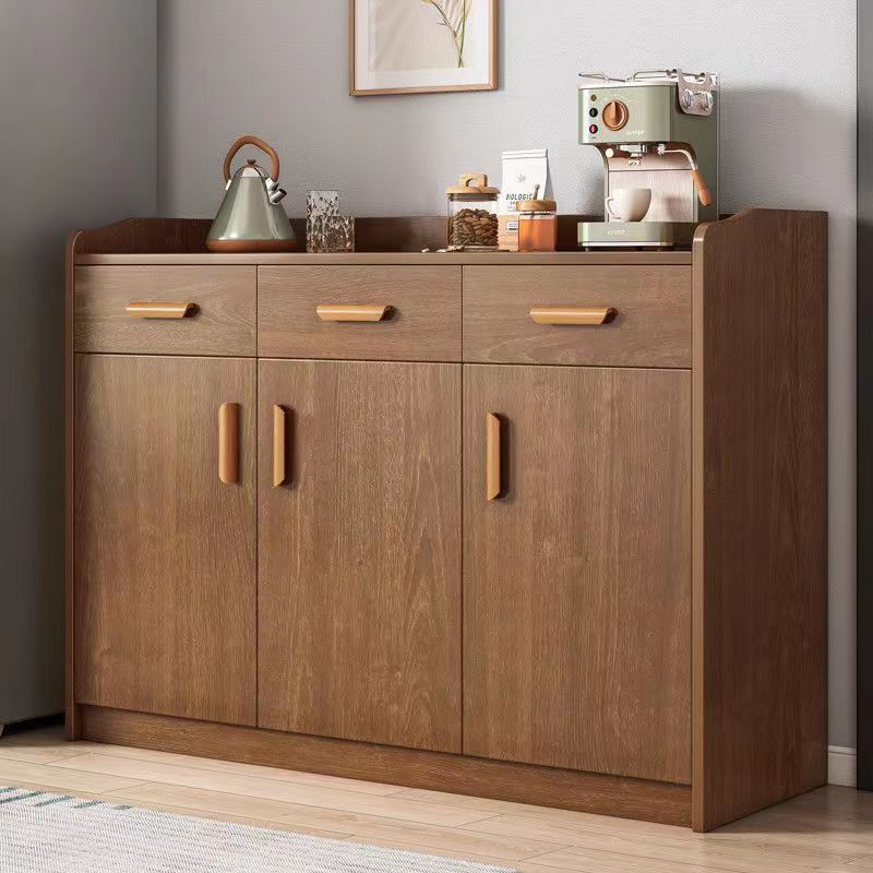 客厅餐边柜子茶水柜家用置物实木色备餐靠墙储物S柜厨房橱柜收纳