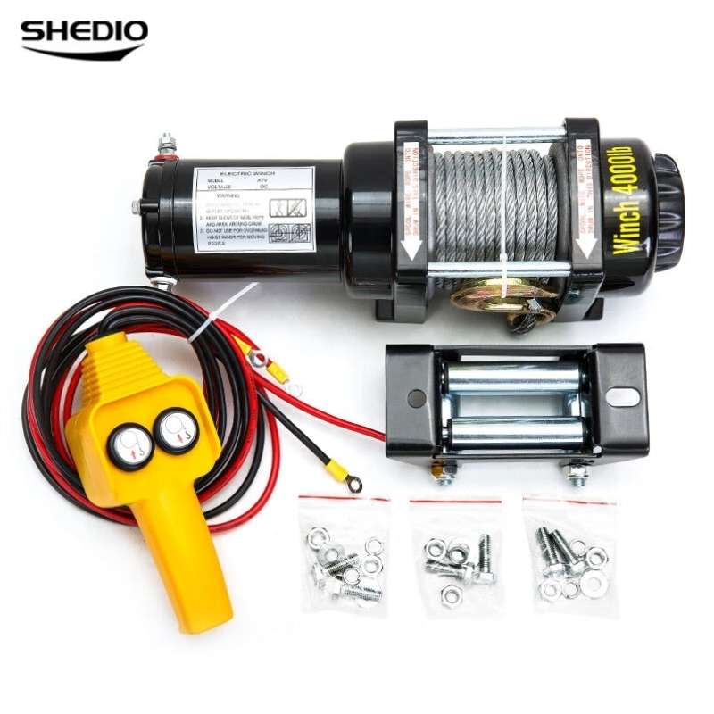 晟雕越野车电动绞盘/车载小吊机电动绞F盘/汽车绞盘4000磅24V