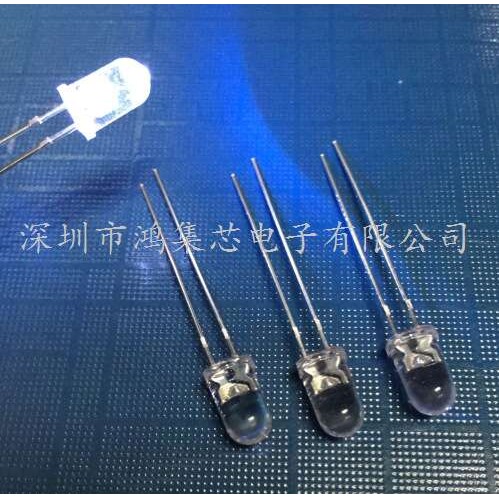 5mm蜡烛闪白光仿真烛光自闪烁渐变慢呼吸直插LED灯珠发光二极管