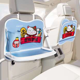 车载垃圾袋收纳袋汽车椅背袋触屏透明口袋收纳袋可折叠餐桌收纳袋