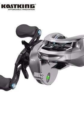 【新品】卡斯丁iReel智能远投水滴轮回旋规全金属大物电镀水滴轮