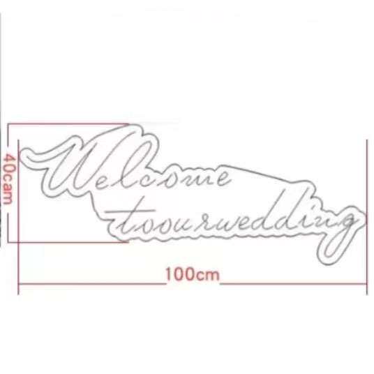 100x40cm 迎宾灯牌  婚礼人像  背景发光人像   lighted letter