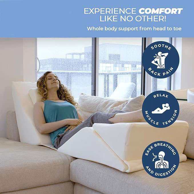 楔形腰部支撑系统多位置背腿膝盖用于睡眠和恢复矫形零重力舒适,鲜花速递/花卉仿真/绿植园艺,割草机/草坪机,淘宝优惠券,粉丝福利购,淘宝优惠卷