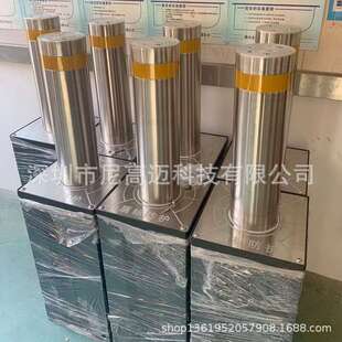 优质手动挡车伸缩路桩 工业园大门防冲撞防恐升降柱 304不锈钢柱
