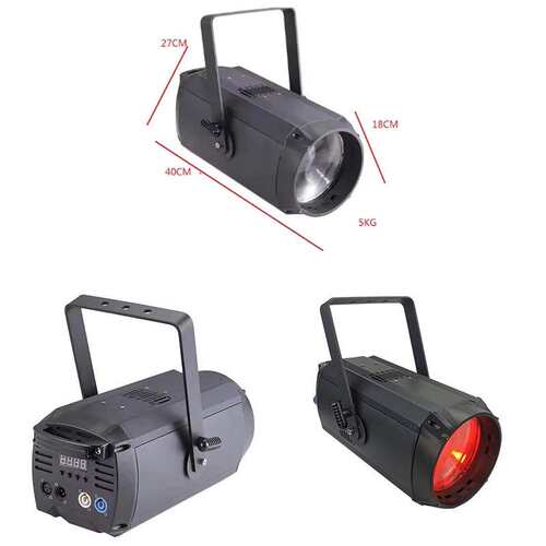 200W 300W LED调焦面光灯DMX电动变焦桌花灯远程双色温聚光灯婚庆