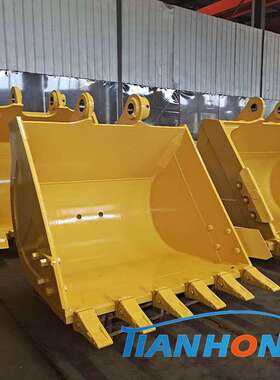 挖掘机挖斗铲斗 PC200标准斗 可特制土方挖斗 耐磨加强1.06方挖斗