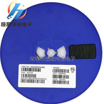 XC6206P302MR SOT-23 3.0V 低压差线性稳压LDO 丝印65Z5