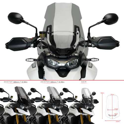 适合 凯旋 老虎 Tiger 900 GT Low GT Pro 改装加高前挡风挡风玻