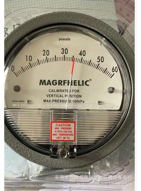 MAGRFHELIC指针微压差表2000系列 0-60pa 洁净室微压差计