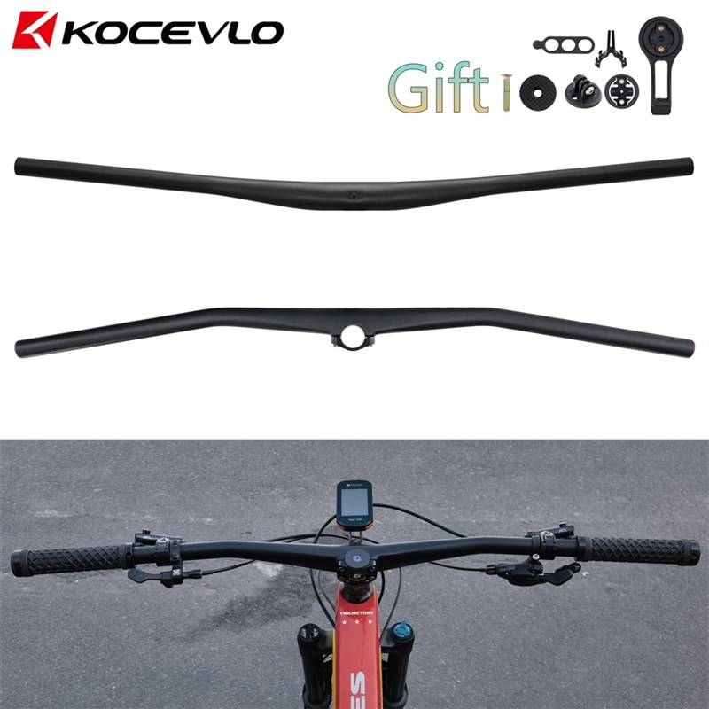 KOCEVdLO山地自行车碳纤维一体车把横超轻越野燕把 35MM把立码表