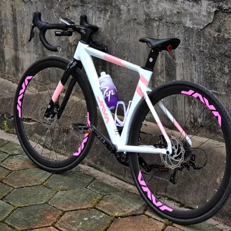 JAVA公路车轮组鱼雷3鱼雷v6top轮圈防水自行车定制个性改色贴纸