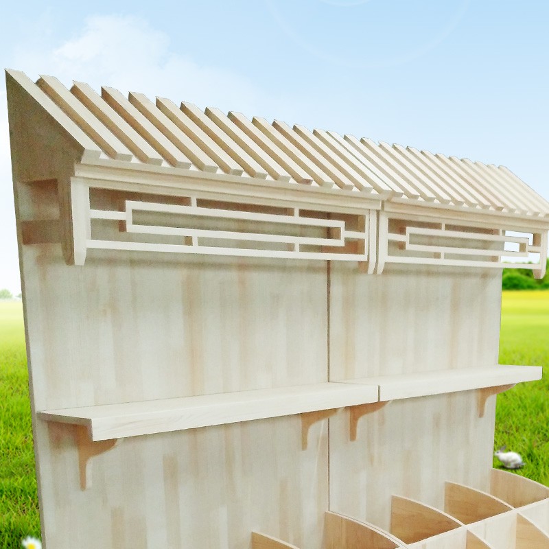 木头货架多层实货展示架茶叶柜质超市杂粮鸡蛋便利V米面粮油百货