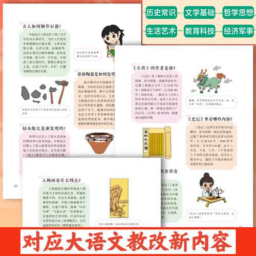 漫画大语文中国文化千问千答中国文化1000问知识大全青少年