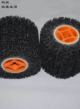 3M黑金刚拉丝轮97x100x19mm不锈钢金属抛光轮除锈打磨轮尼龙轮