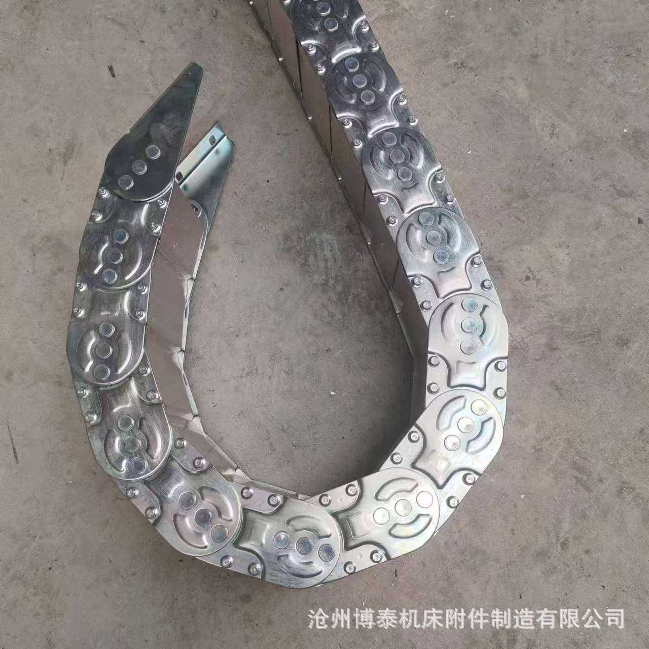 机床金属坦克链 TL桥式穿线钢制拖链304不锈钢拖链镀锌钢铝拖链