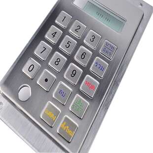 加油机不锈钢金属键盘和按键 防进水防尘泰文键盘 数字机械键盘