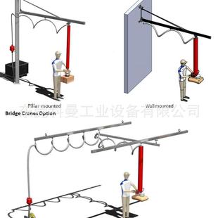 悬臂式气管吸吊机吸玻璃桶行李搬运机纸箱袋子码垛真空吸吊吊具