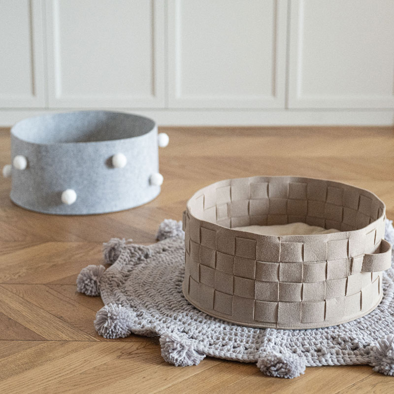 毛大官猫c窝冬天保暖毛毡猫窝半封闭可拆洗猫窝垫宠物床四季通用