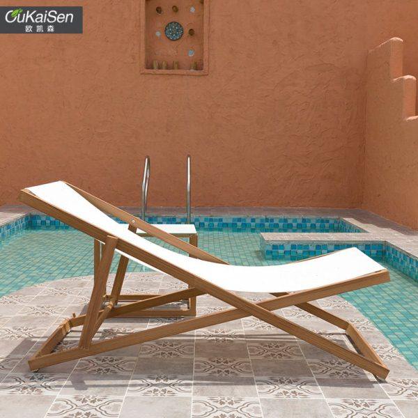 户外躺椅躺床游泳池露台休闲露天别墅室外花园庭院晒太阳日光浴