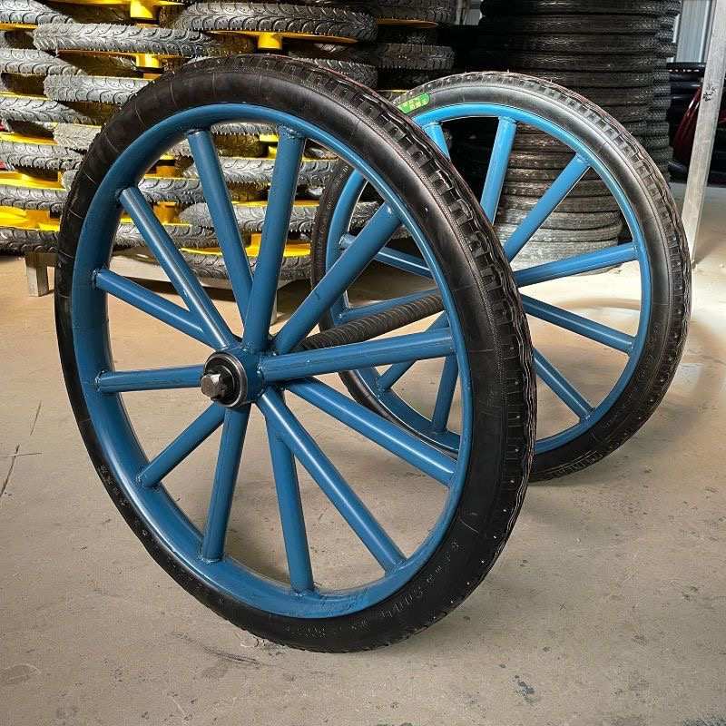 工地手推车轮g胎2621/2劳动车实心轮子板车斗车钢圈26寸轮胎