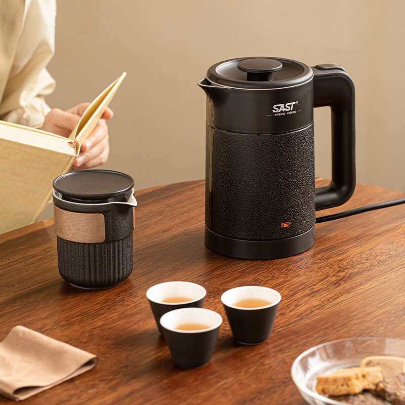 SAST旅行茶具电热水壶小型快客杯一壶三杯酒店户外车载便携茶具