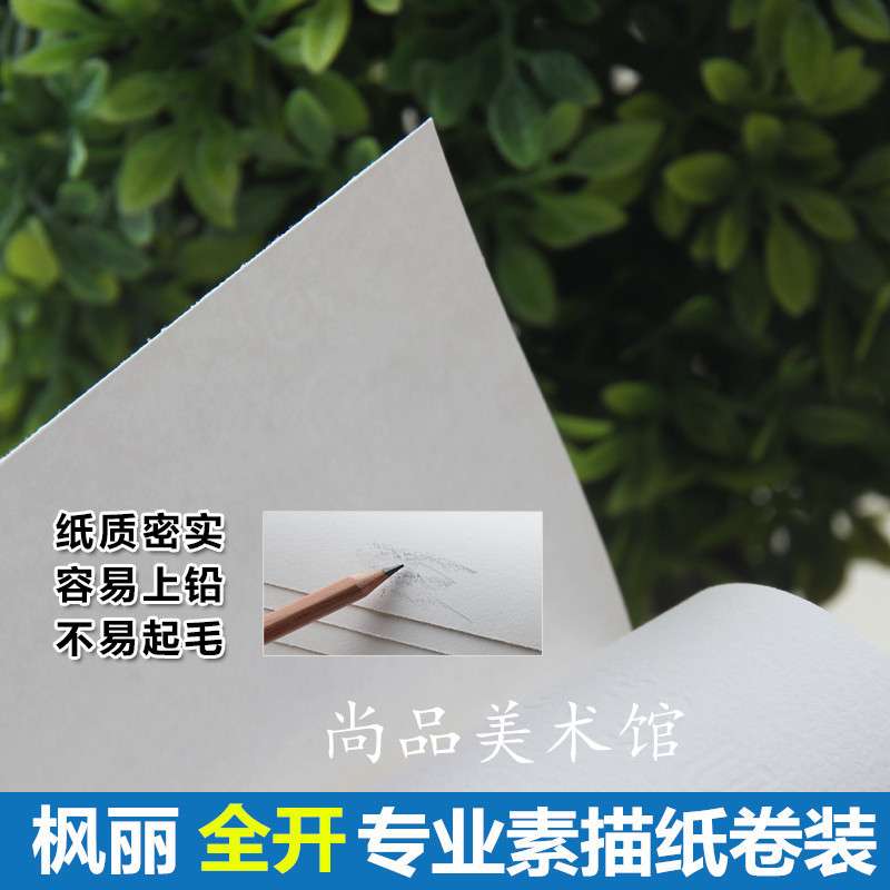 法国枫丽进口素描纸  专业素描纸160g180g卷装 1092*10m 可作全开