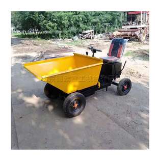 电动砂浆运输小推车 四轮座驾式电动拉灰车 小型工程电动装卸车