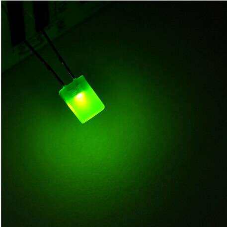 供应发光二极管2*5*7方形普亮绿光LED 257绿发普绿色直插LED灯珠