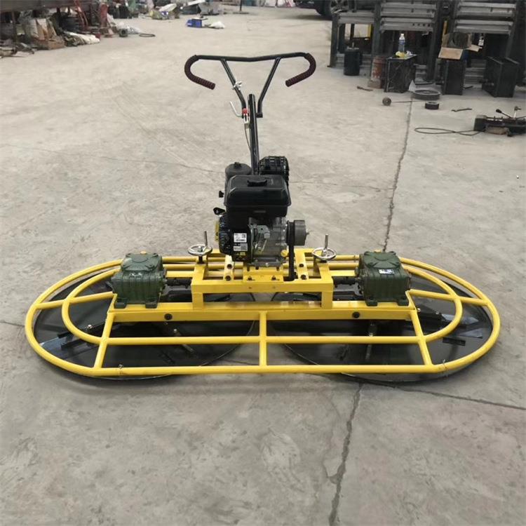 手扶双盘抹光机 汽油磨面混凝土磨光机 水泥地面提浆机 动力强劲