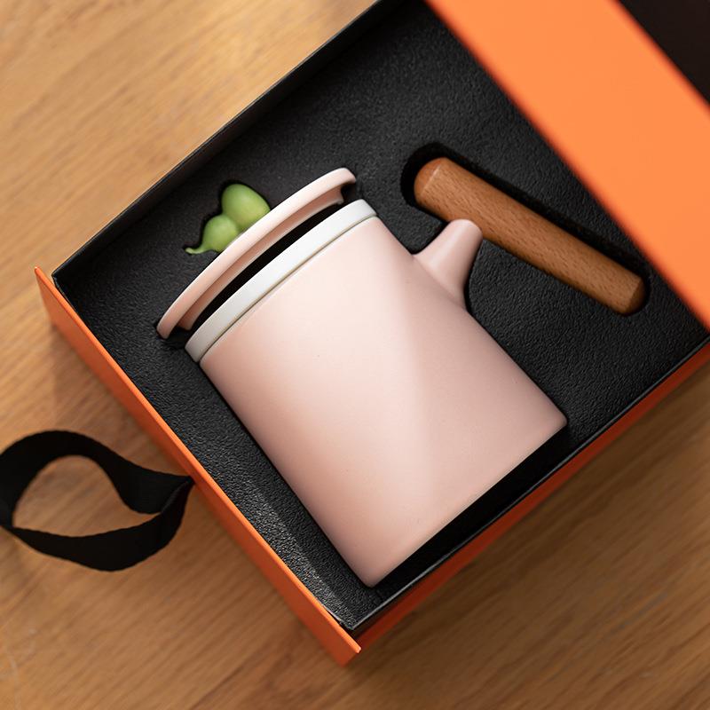 陶瓷泡茶杯茶水分离杯高颜值女士个人专用创意办公室喝茶马克杯