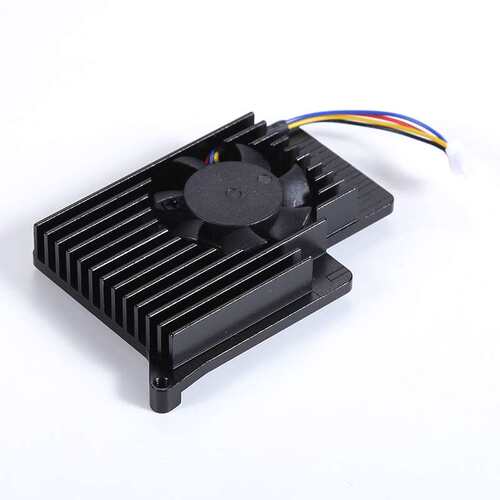 树莓派Raspberry Pi 5代专用散热器风扇 散热片主动散热 带导热贴